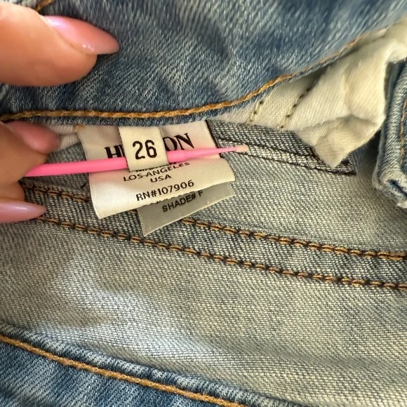Hudson Farris Flare Light Blue Jeans Size 26 - Picture 13 of 16